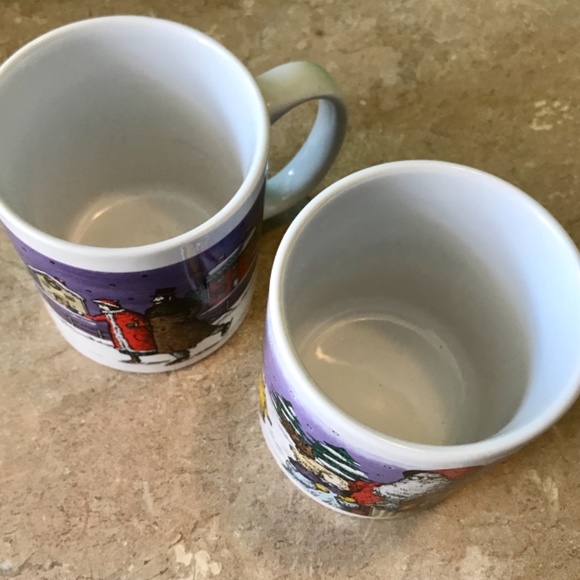 Set of 2 Christmas Mugs - Vintage - Picture 8 of 10